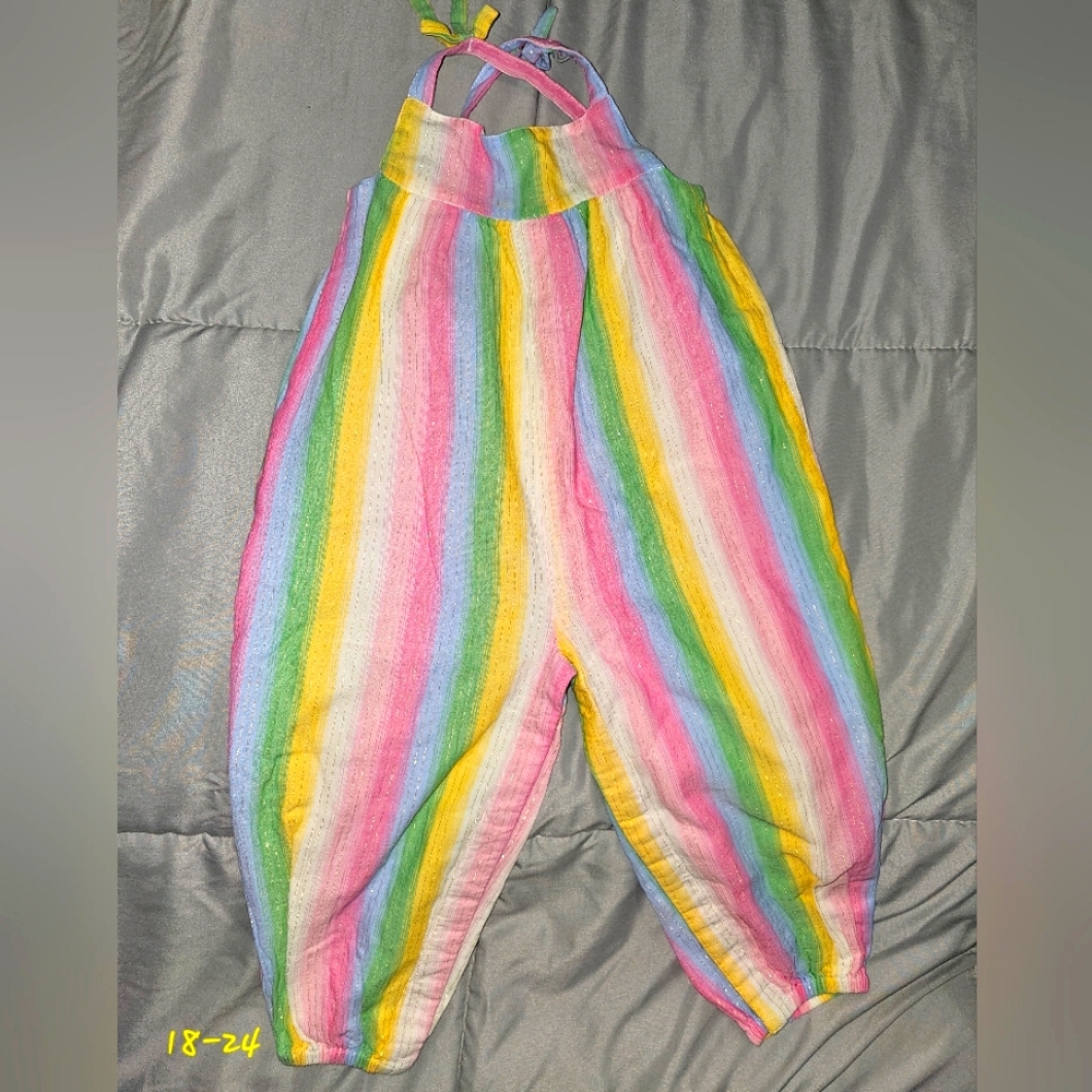 Baby Boden Striped Dungas
